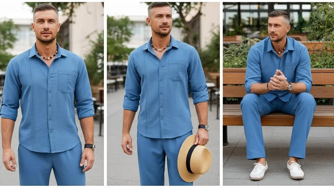 Linen 2-Piece Button-Down Set