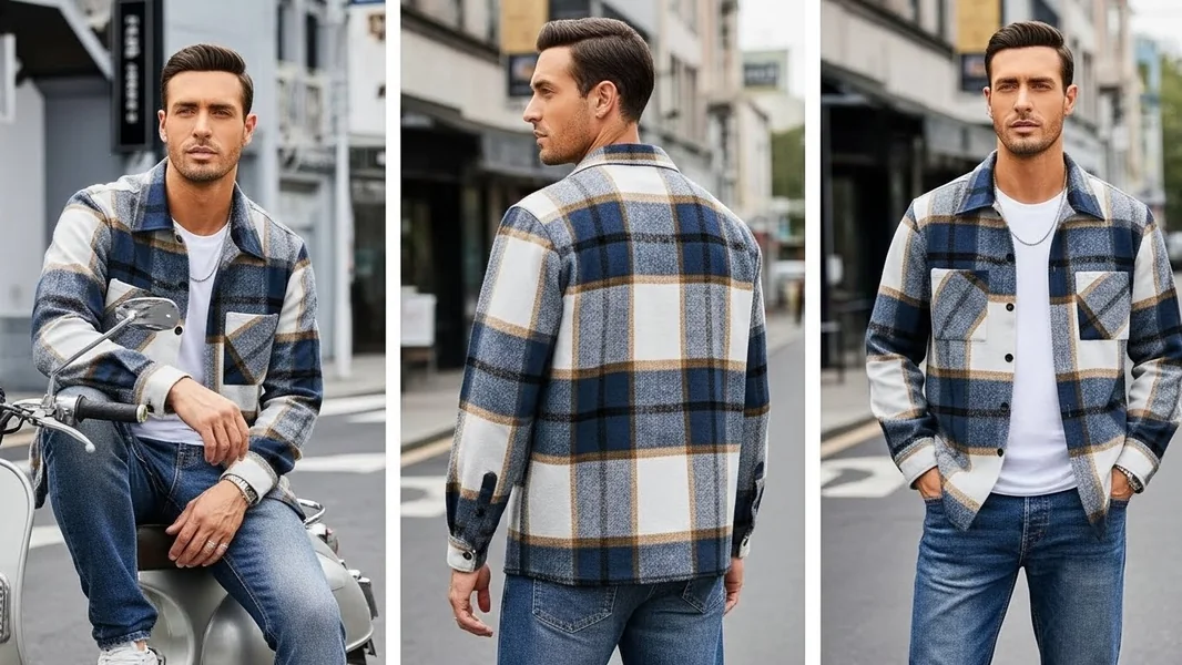 Men’s Plaid Flannel Shacket