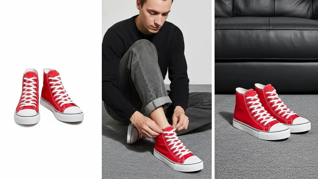 Yageyan High-Top Canvas Sneakers