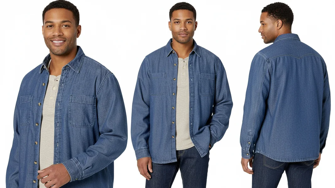 Port & Company Value Denim Shirt