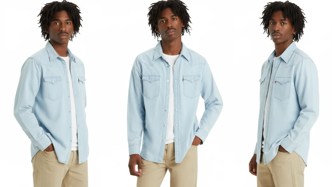 Classic Western Denim Shirt