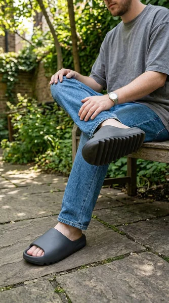 Streetwear Essential adidas Yeezy Slides for Modern Men’s Outfit Ideas