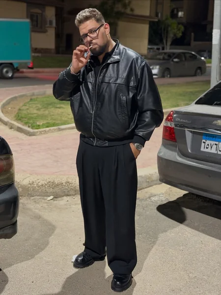 Black Satin Shirt Black Pleated Pants Men Night Out